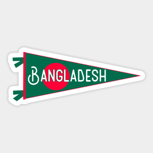 Bangladesh Flag Pennant Sticker